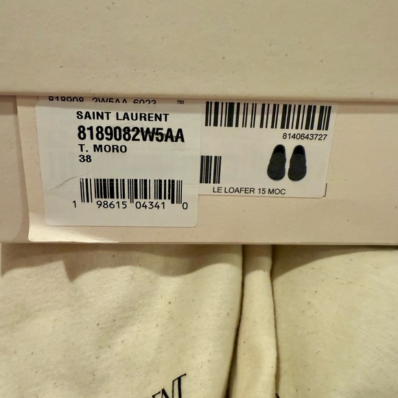Saint Laurent LE LOAFER SUPPLE 15 MOC SUEDE
DARK CHOCOLATE BROWN SIZE 38 NEW - Picture 7 of 10